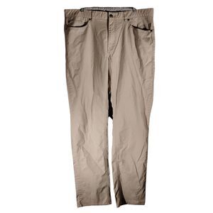 Peter Millar pants mens 38x32 beige golf flat front straight leg chino